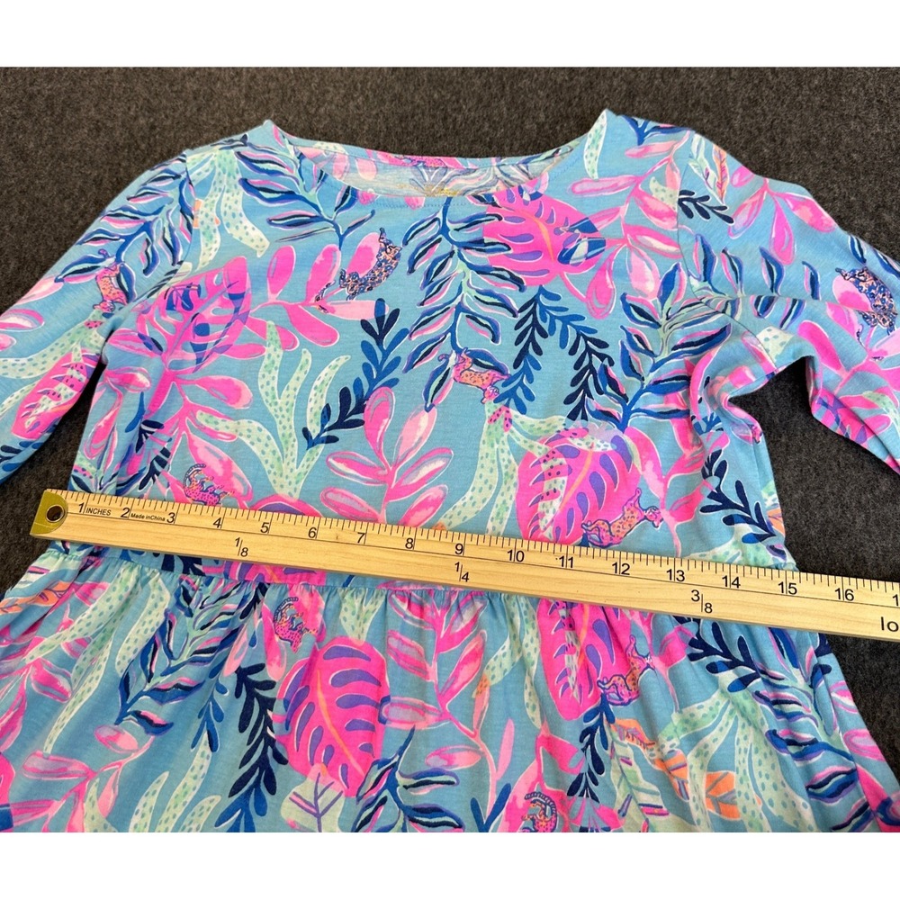 Lilly Pulitzer Mini Geanna Dress LS Multi Splendor In The Sand Girl's XL 12-14 - Picture 10 of 13